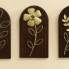 W-Abril Leo Ian Leaf Wall Décor on Wood Set of 3
