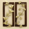 Wooden Frame Wall Decor - W-Alena Leon Set of 2 Panels