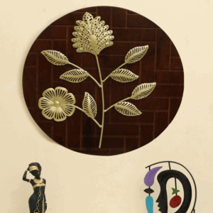 W-Asahi Leaf Wall Décor on Wood