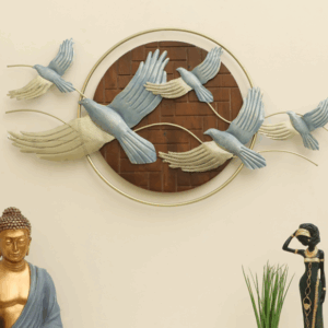 W-Bailey Flying Bird on Wooden Frame Wall Décor