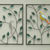 Bird Wall Decor Set of 2 – W-Banko Metal Birds Wall Art