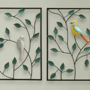 W-Banko Birds Set of 2 Wall Décor