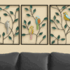 Bird Wall Decor Set of 3 – W-Banko Metal Birds Wall Art