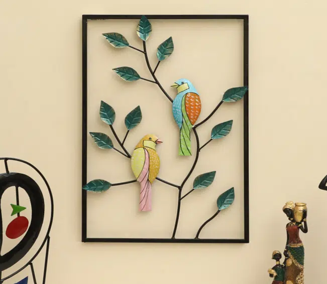 Metal Bird Wall Decor – W-Banko Single Bird Wall Art Piece