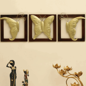 W-Esther Butterfly Wooden Frame Wall Décor