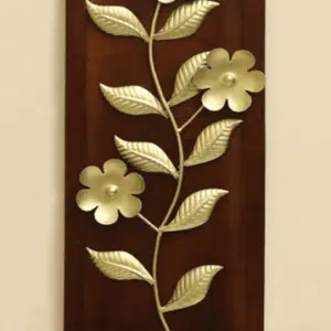 Botanical Wall Decor - W-Oliver Leaf on Wooden Frame Art