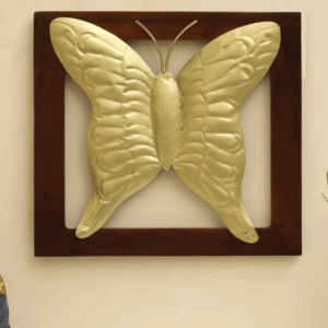 W-Remi Butteyfly of Wooden Frame Wall Décor