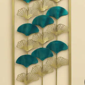 Ginko Wall Decor - W-Terry Metal Leaf Wall Art Panel