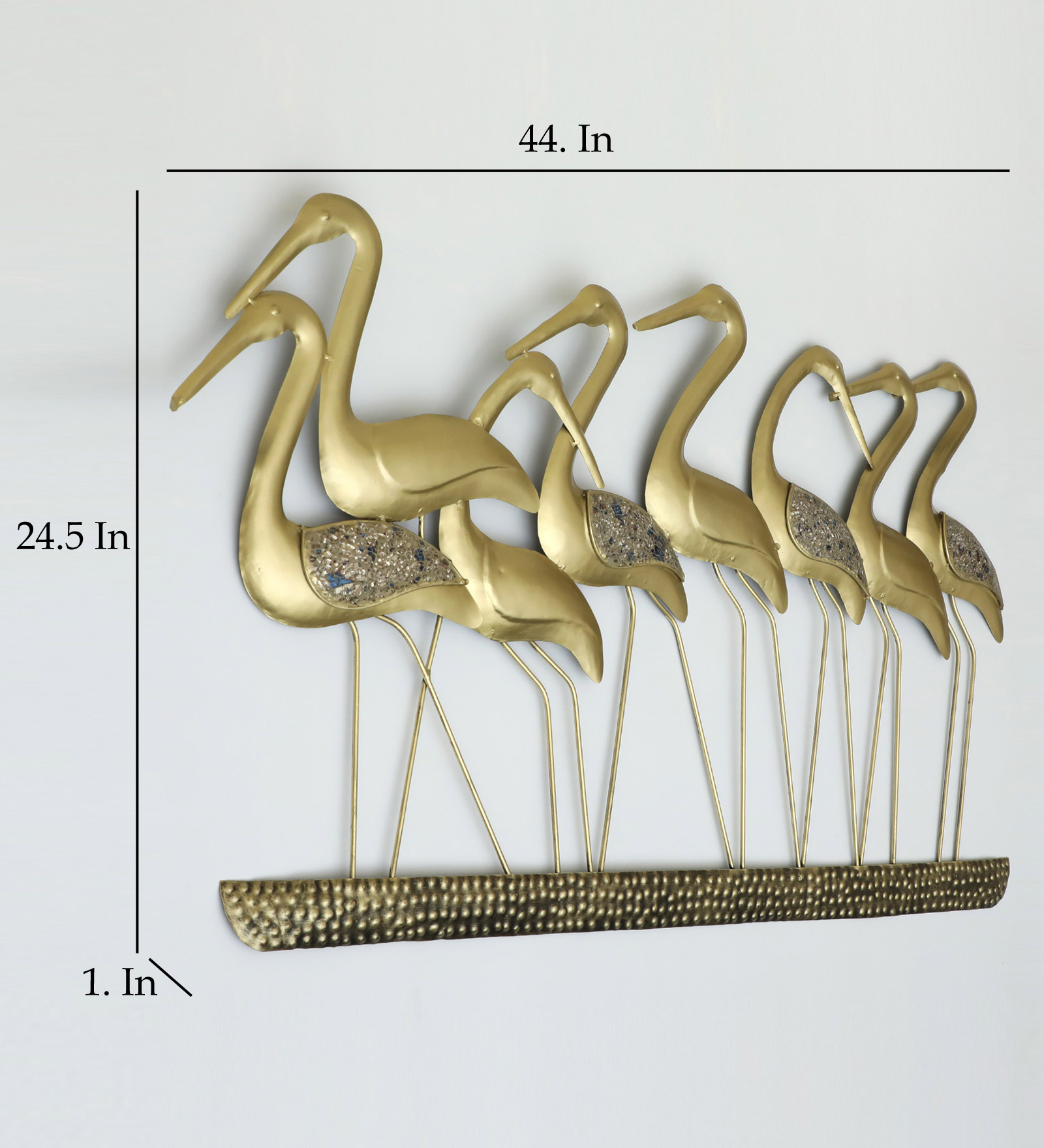 Metal French Flamingo Family Wall Decor - Image 3