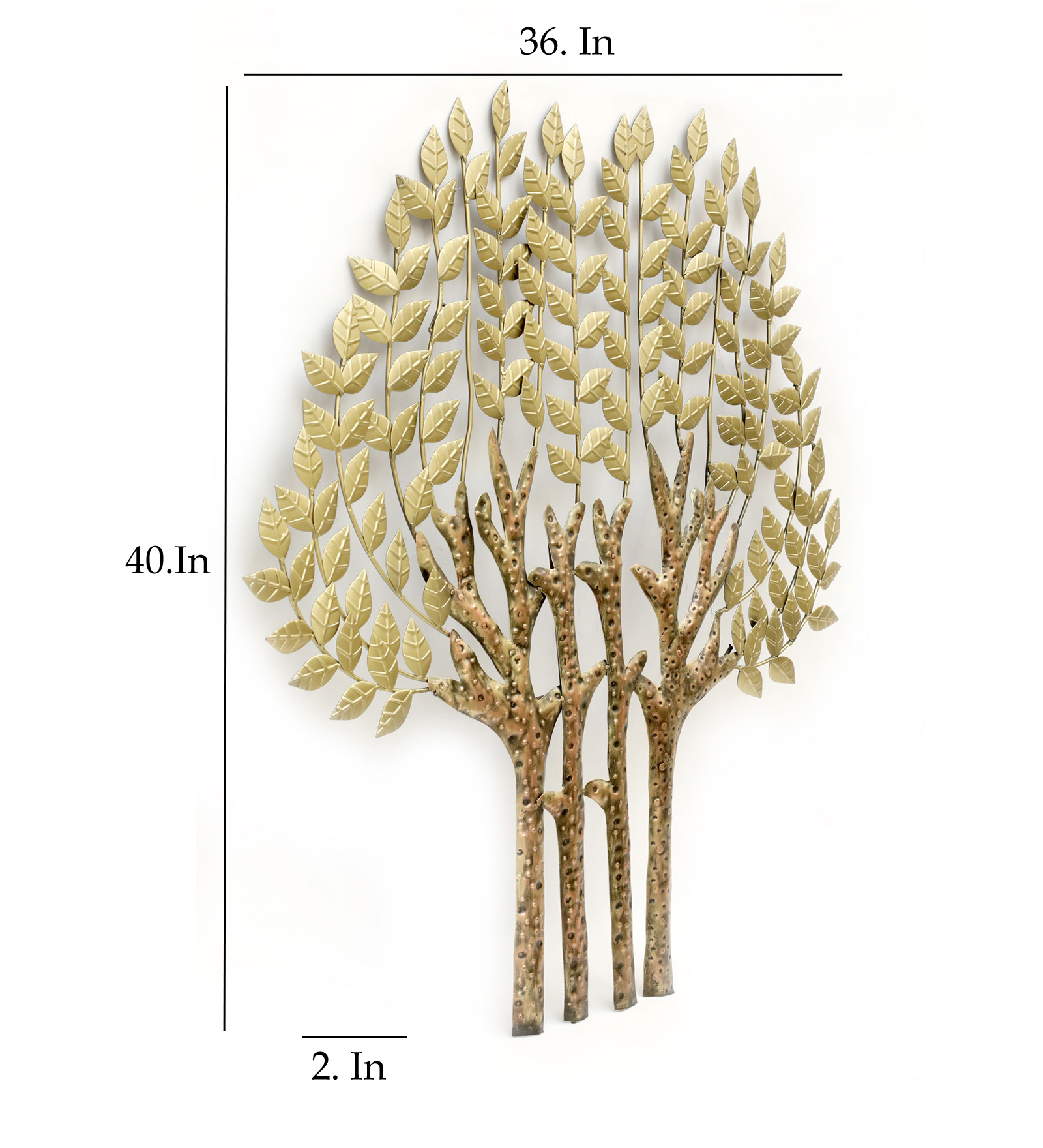 Metal Tapasi Tree Wall Decor - Image 3