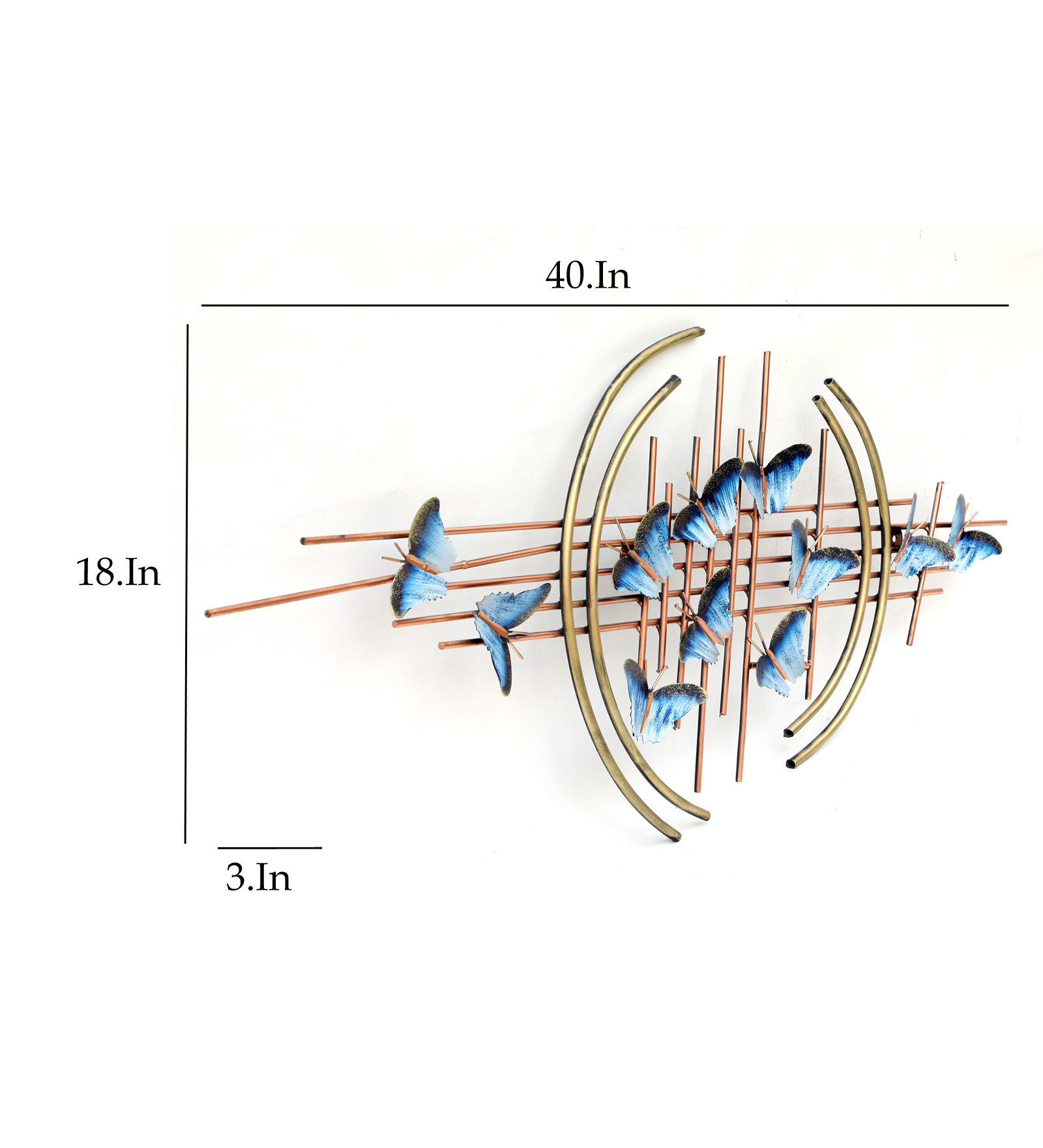 Metal Abstract Butterfly Wall Decor - Image 3