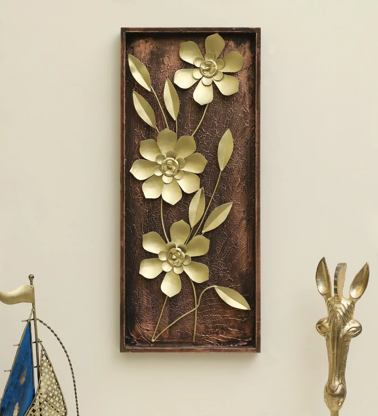 Metal Wall Art 13x30 Inch - Apollo Iron Wall Hanging Decor