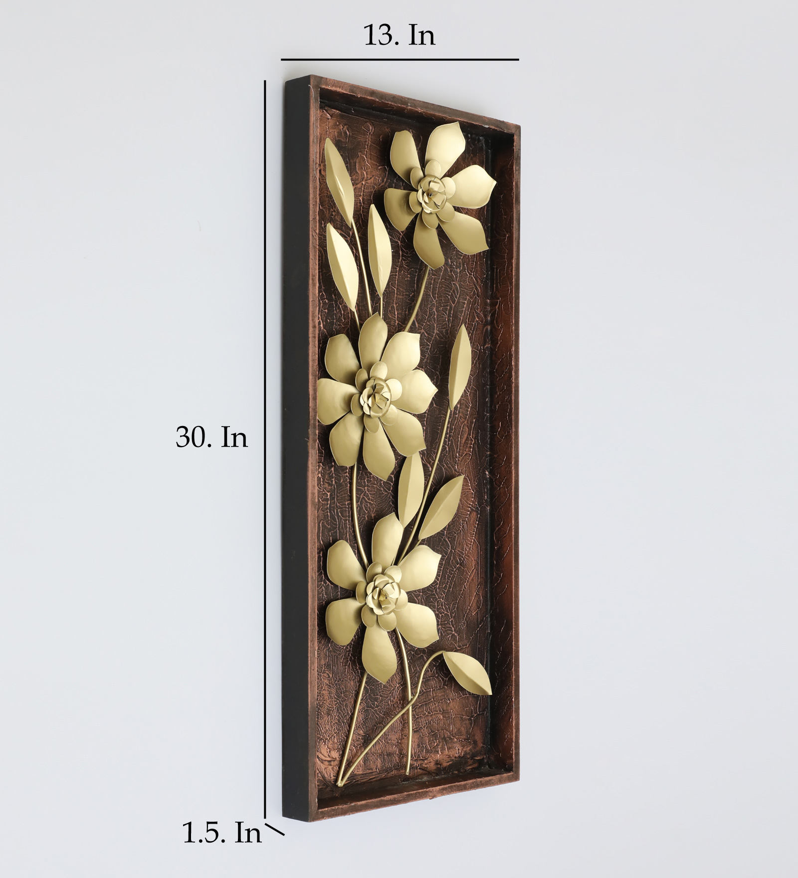 Metal & MDF Apollo Flower Wall Frame - Image 3