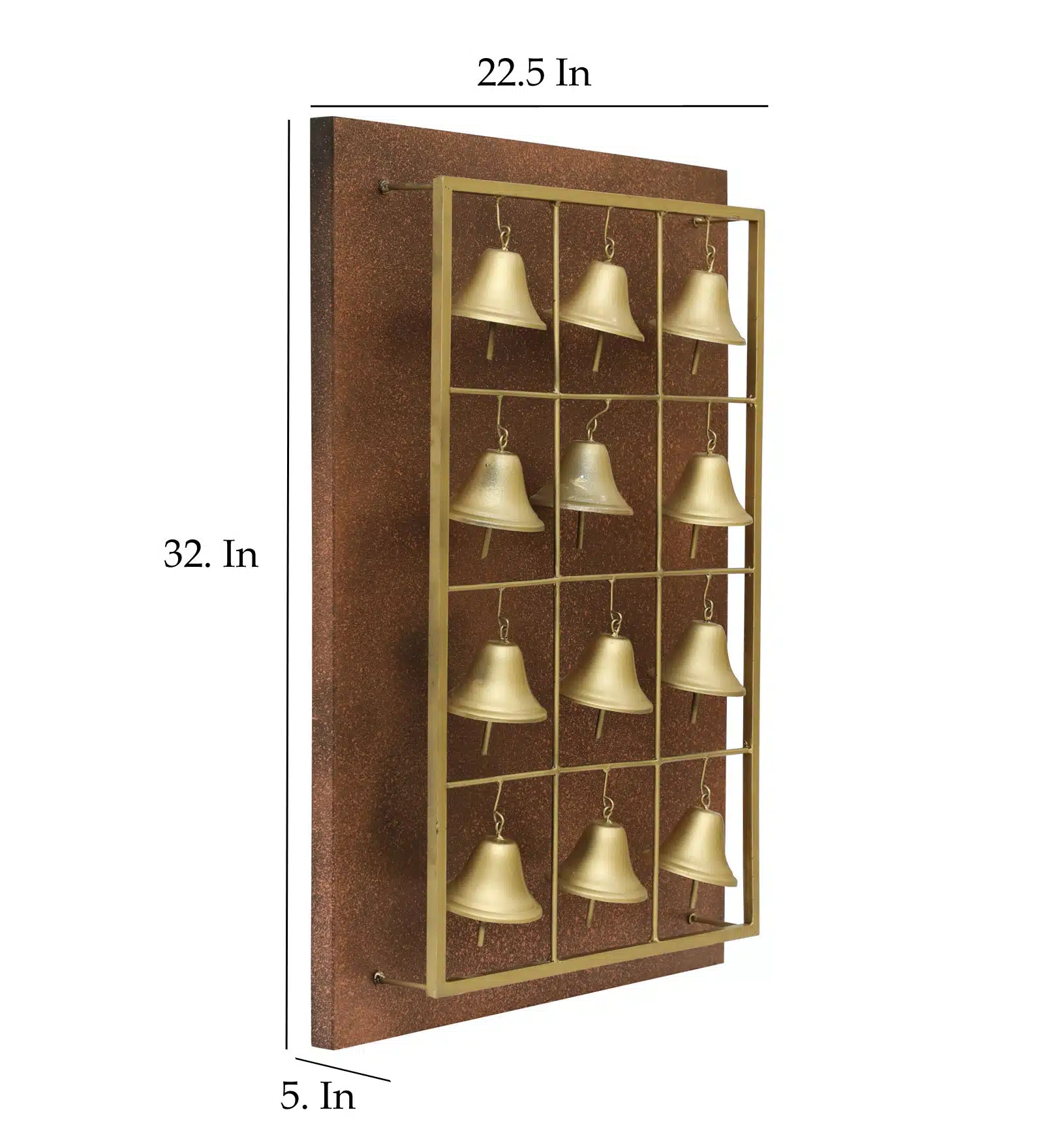 Toran Bell Wall Decor - Metal MDF Traditional Wall Hanging - Image 3