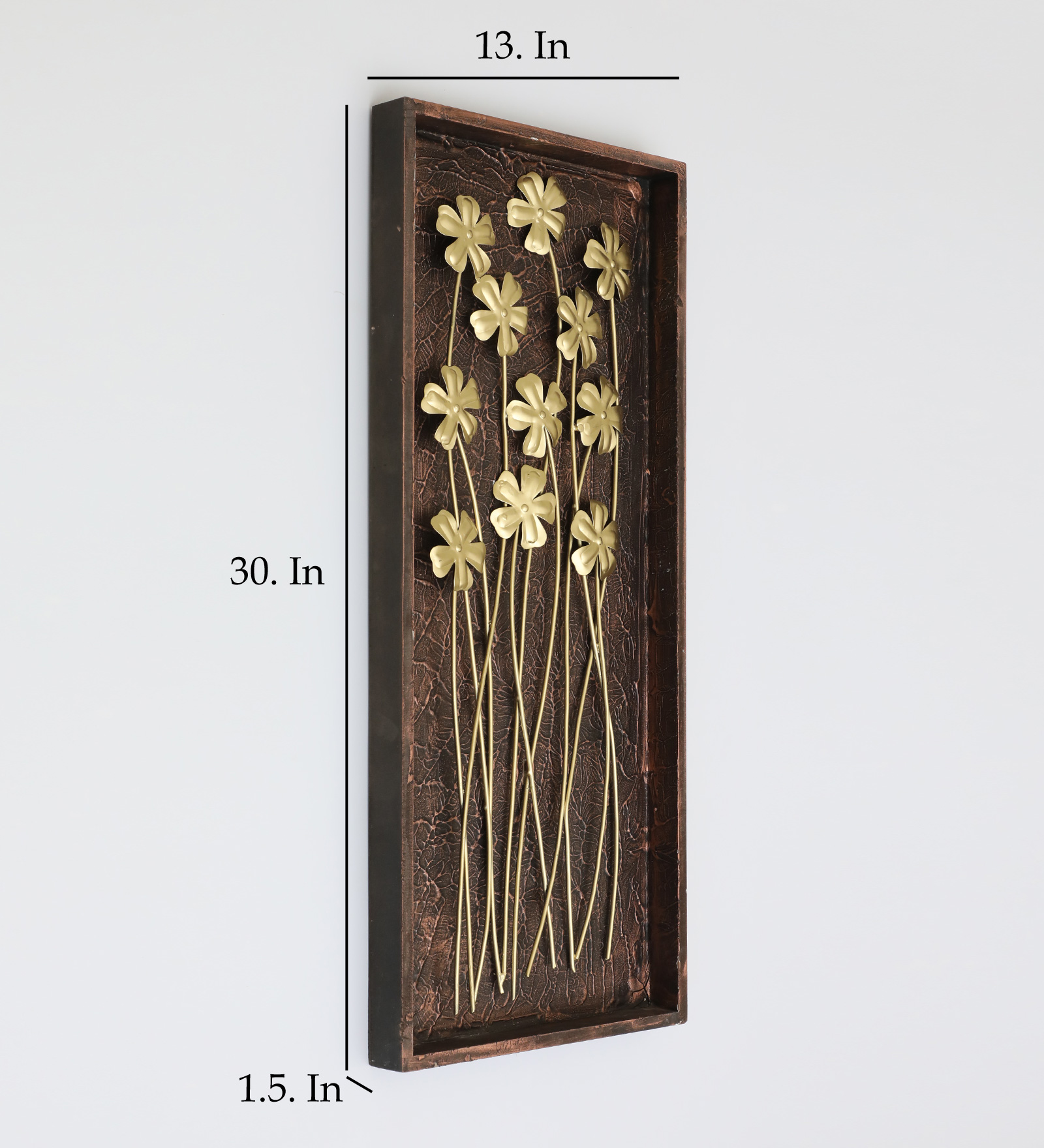 Metal & MDF Kane Flower Wall Frame - Image 3