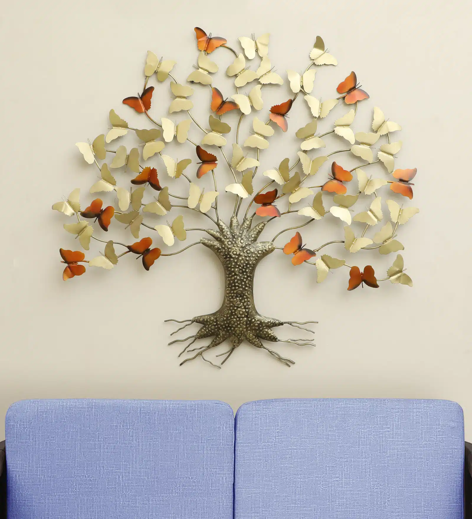 Butterfly Tree Wall Decor – Paarvi Metal Wall Art