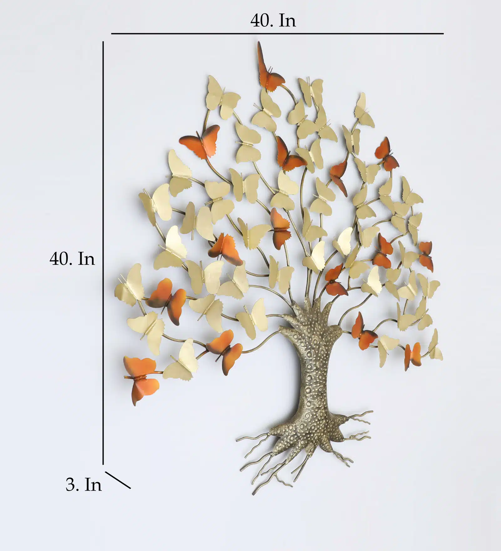 Butterfly Tree Wall Decor – Paarvi Metal Wall Art - Image 3