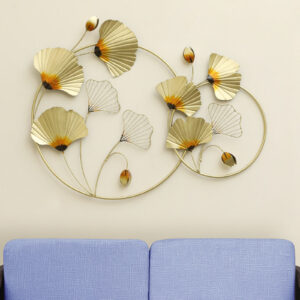 Metal Cielo Ginko Leaf Wall Decor