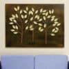 Tree Wall Decor - Sol Metal MDF Tree on Board Wall Art