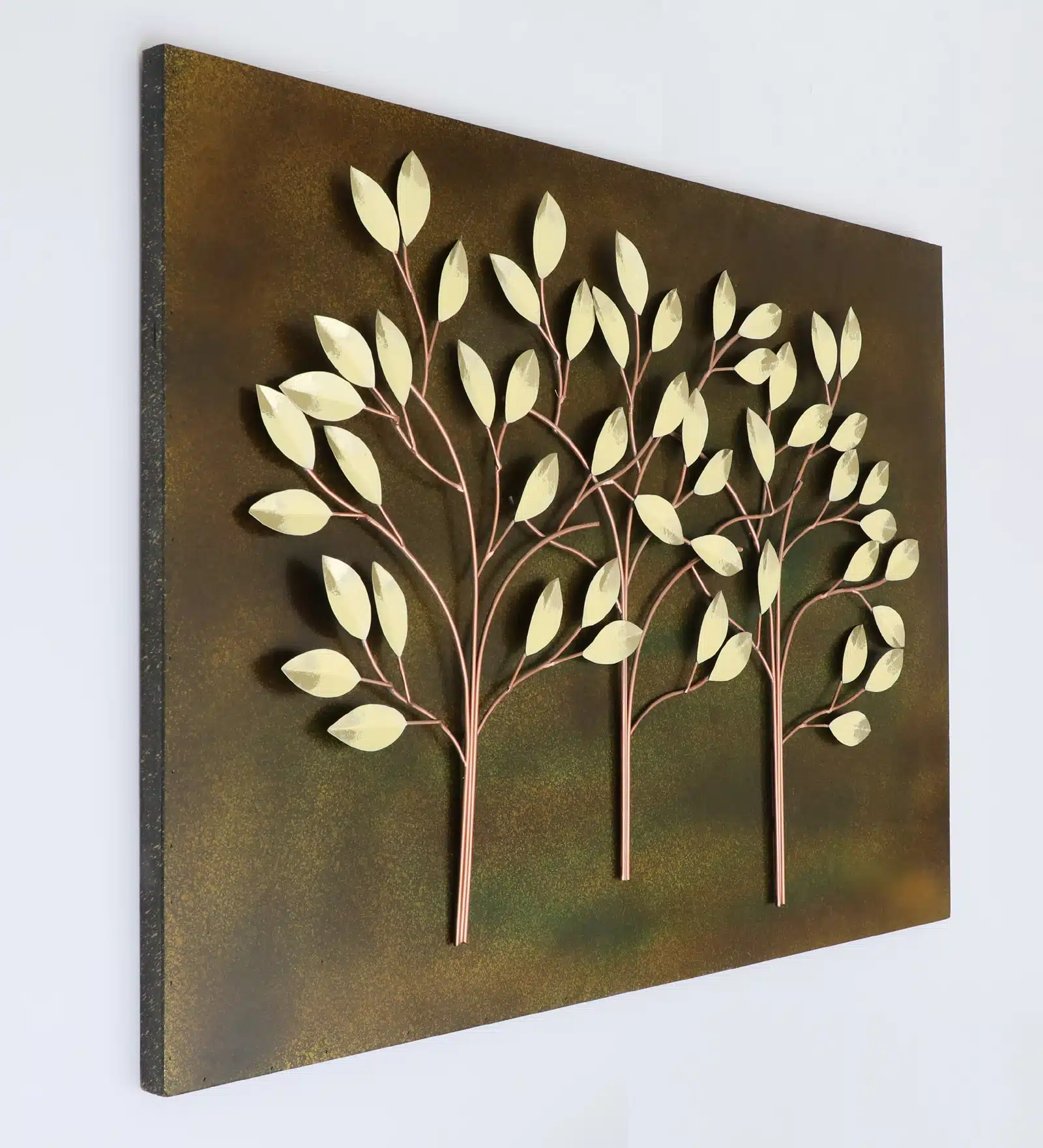 Tree Wall Decor - Sol Metal MDF Tree on Board Wall Art - Image 2