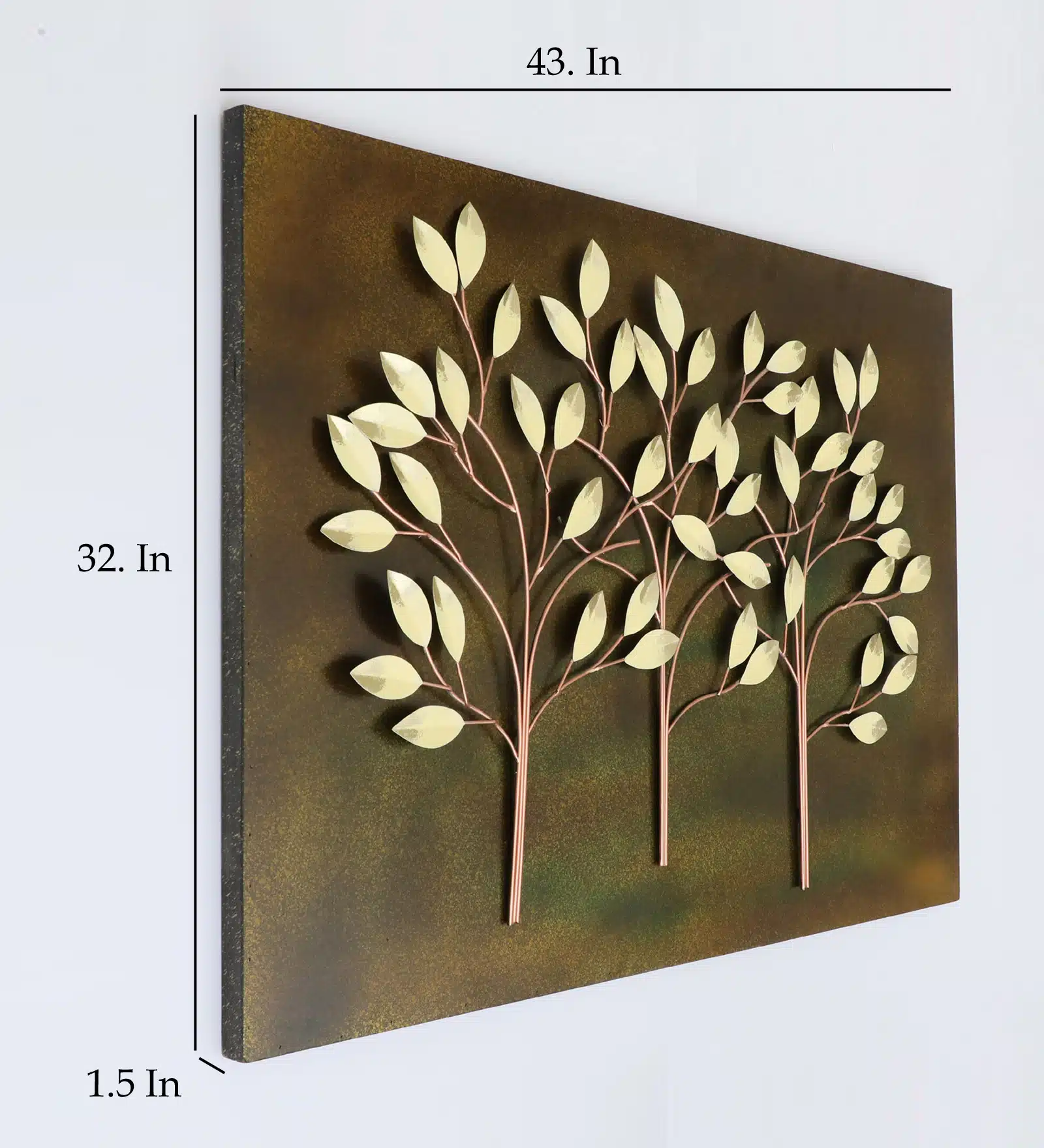 Tree Wall Decor - Sol Metal MDF Tree on Board Wall Art - Image 3