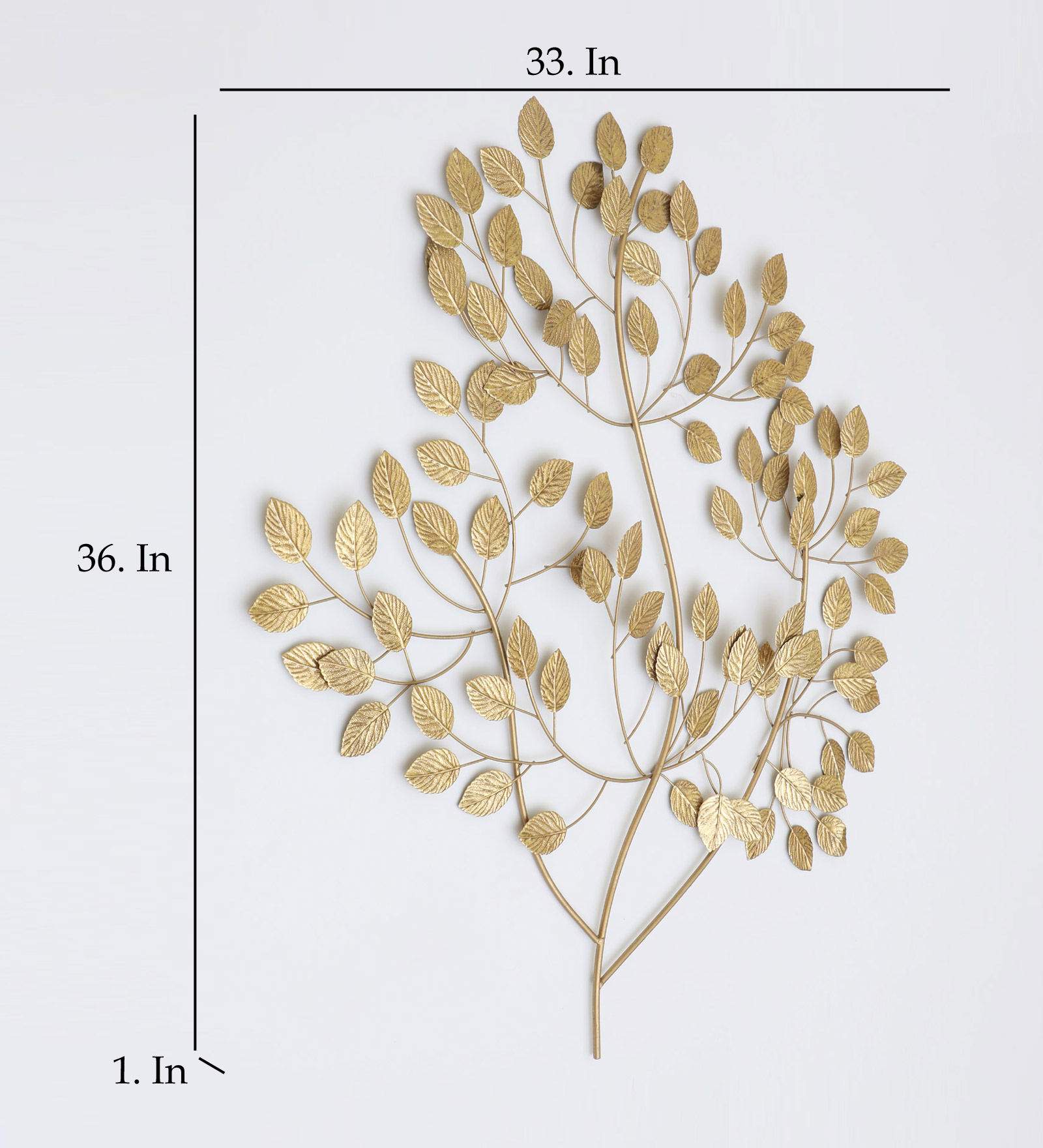 Metal Windswept Tree Wall Decor - Image 3