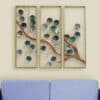 Framed Tree Wall Art – Alexa Three Tree Metal Wall Decor