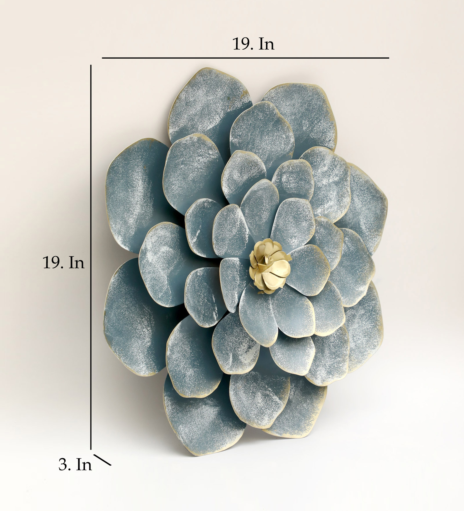 Metal Veda Flower Wall Decor Medium - Image 3