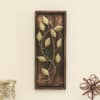 Gold Leaf Wall Panel - Noah Metal MDF Wall Art 8x20 Inch