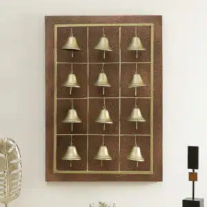 Toran Bell Wall Decor - Metal MDF Traditional Wall Hanging