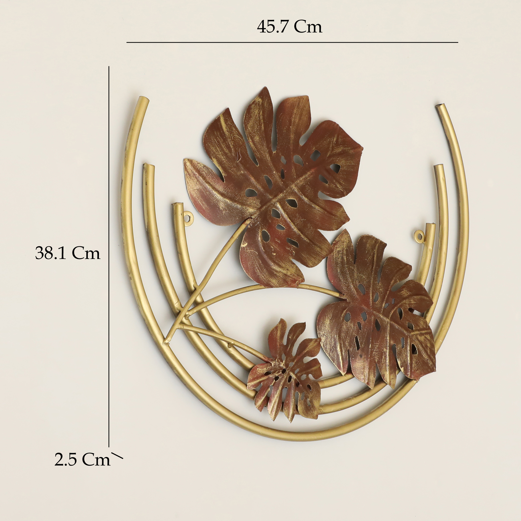 Metal Nirvana 3 Leaf Wall Hanging - Image 2