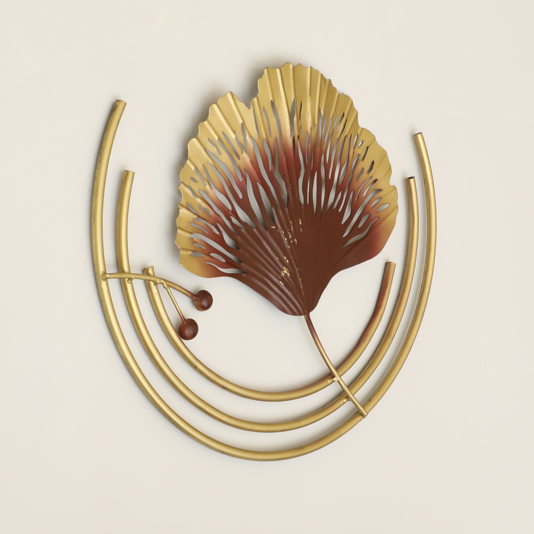 Metal Elena Leaf Wall Hanging - Image 3