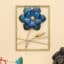 Metal Flowers Wall Frame - Cornwall Rectangular Wall Decor