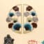 Round Ginko Wall Decor Set - Mina Metal Leaf Wall Art