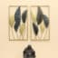 Leaf Wall Decor Set of 2 - Haya Rectangular Metal Wall Art