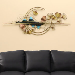 Metal Kimi Abstract Leaf Wall Decor