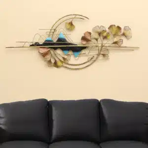 Abstract Leaf Wall Decor - Kimi Metal Leaf Wall Art
