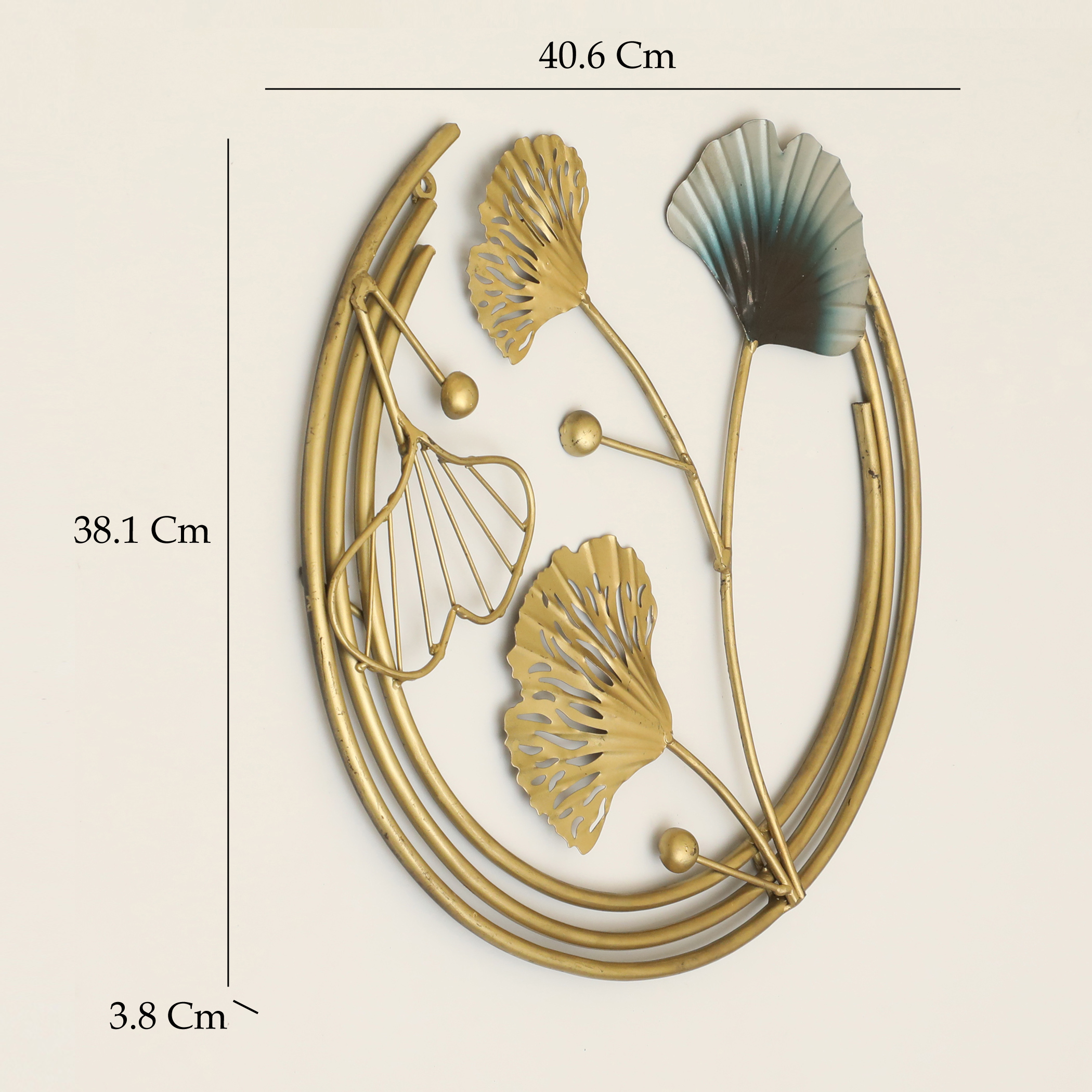 Metal Toshi Leafs Wall Hanging - Image 2