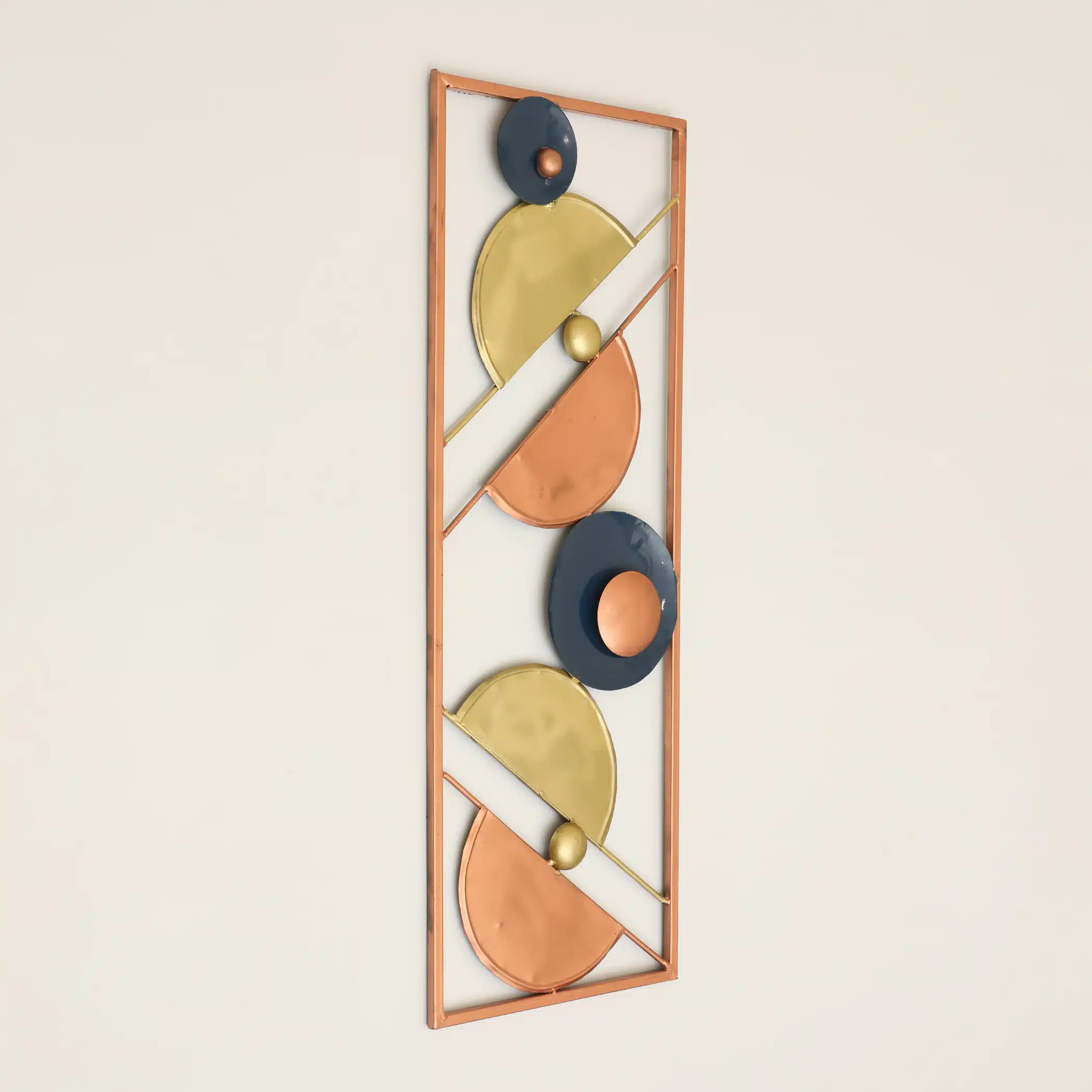 Metal Abstract Wall Frame - Etsu Rectangular Wall Decor - Image 2