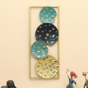 Metal Rectangular Stella Leaf Wall Frame