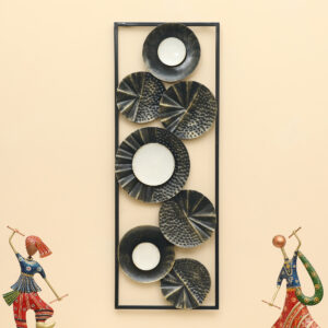 Metal Rectangular Thea Abstract Circle Wall Frame