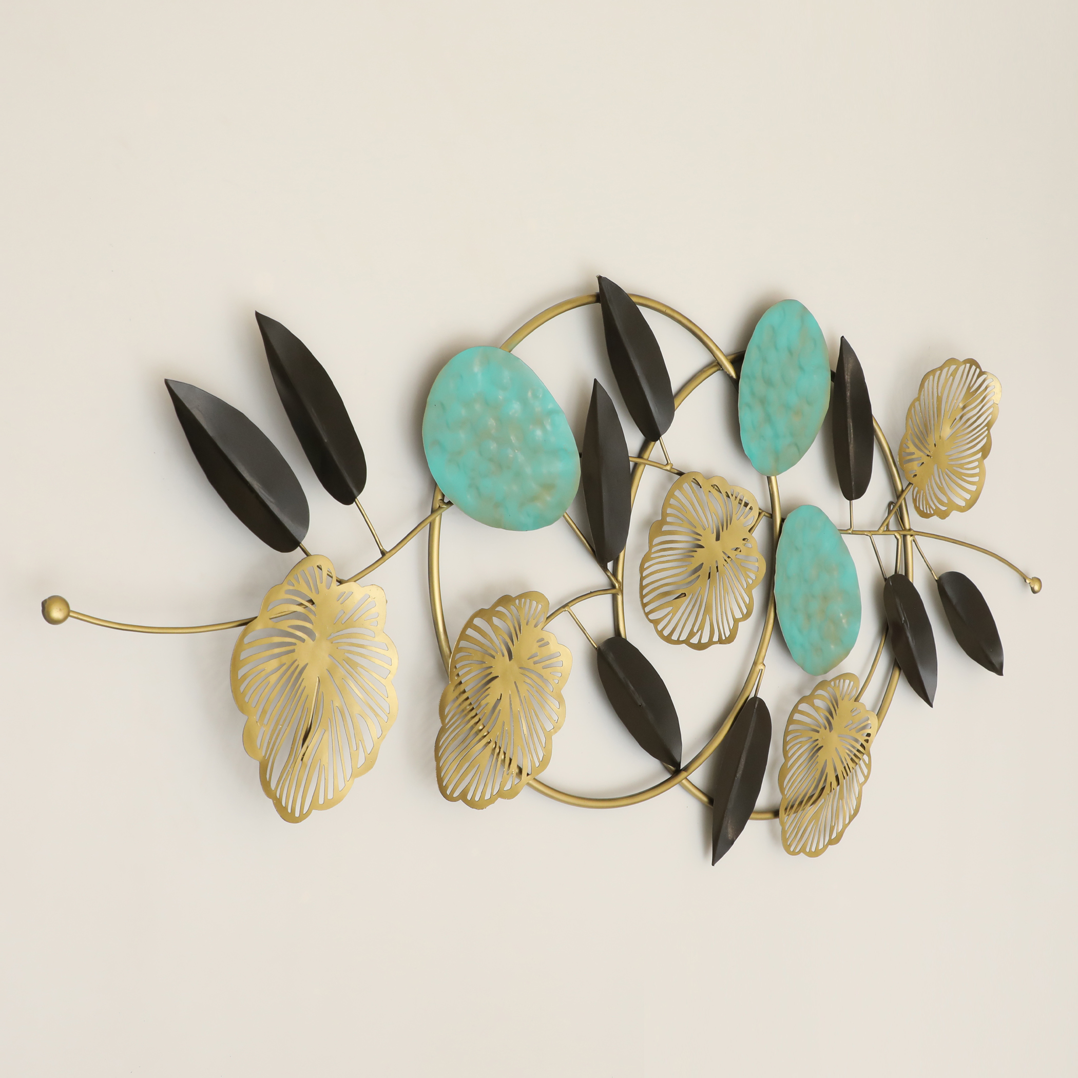 Metal Irya Leaf Wall Art Decor - Image 2