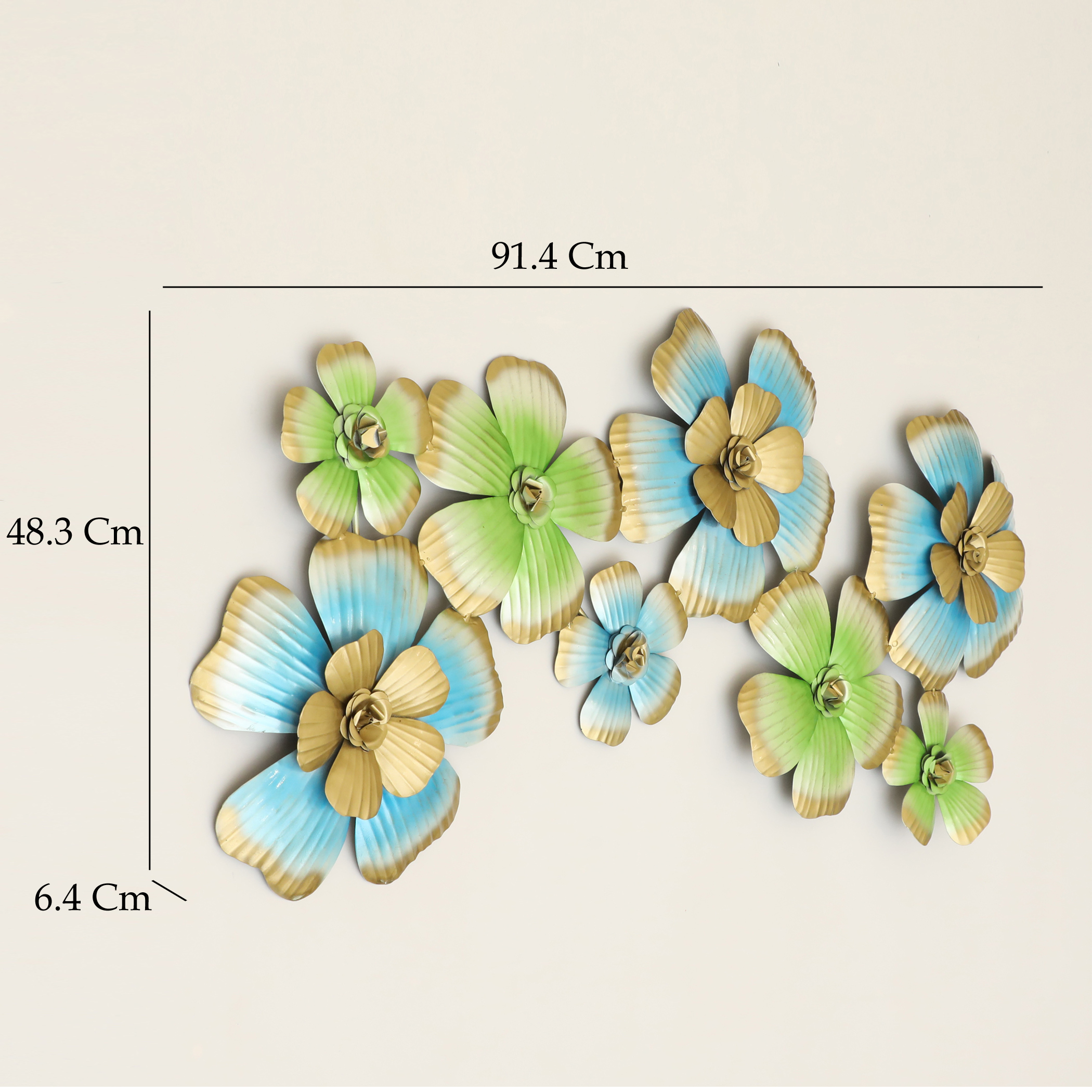 Metal jose Flower Sculpture Wall Decor - Image 3