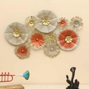 Metal Pret Abstract Hammered Wall Decor