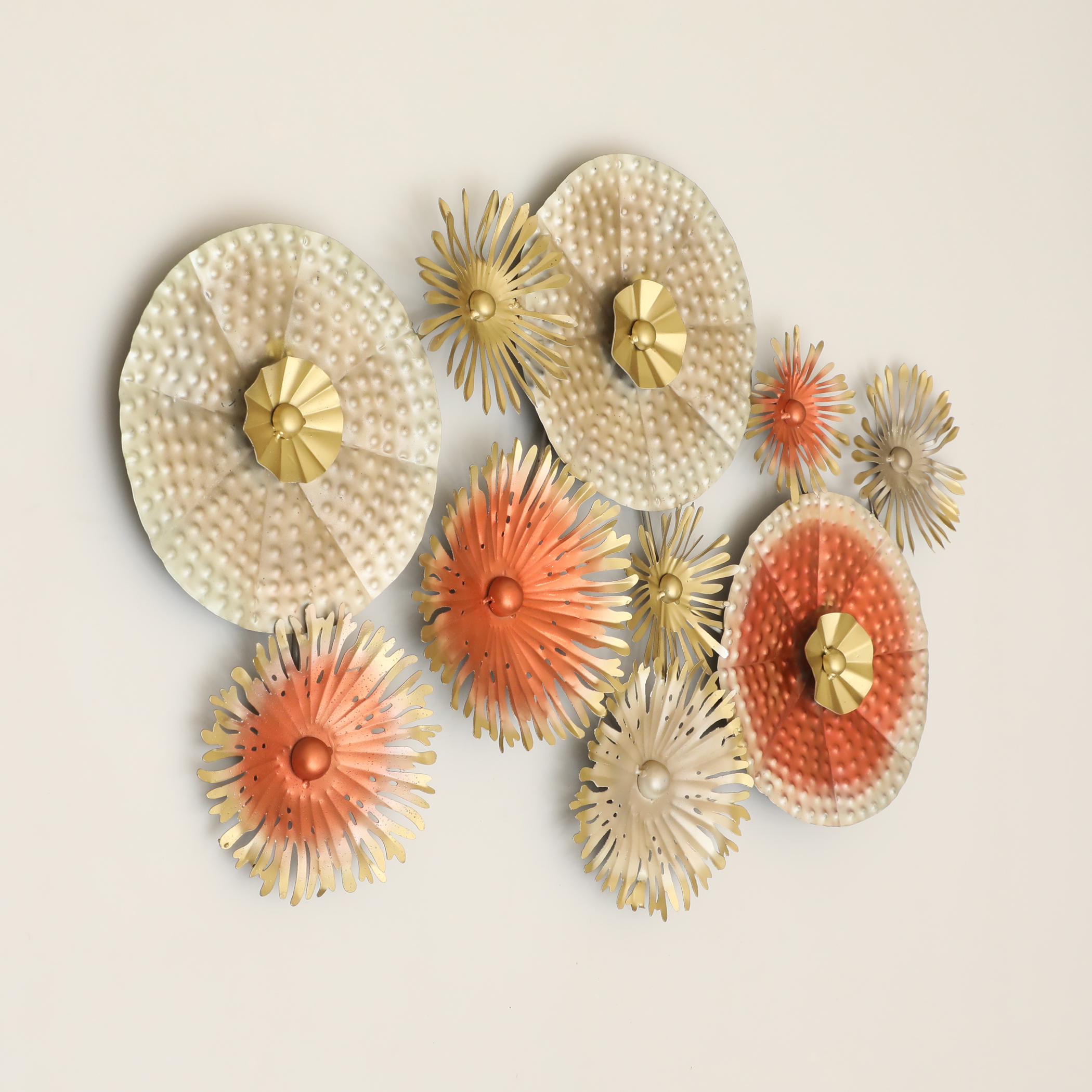 Metal Pret Abstract Hammered Wall Decor - Image 3