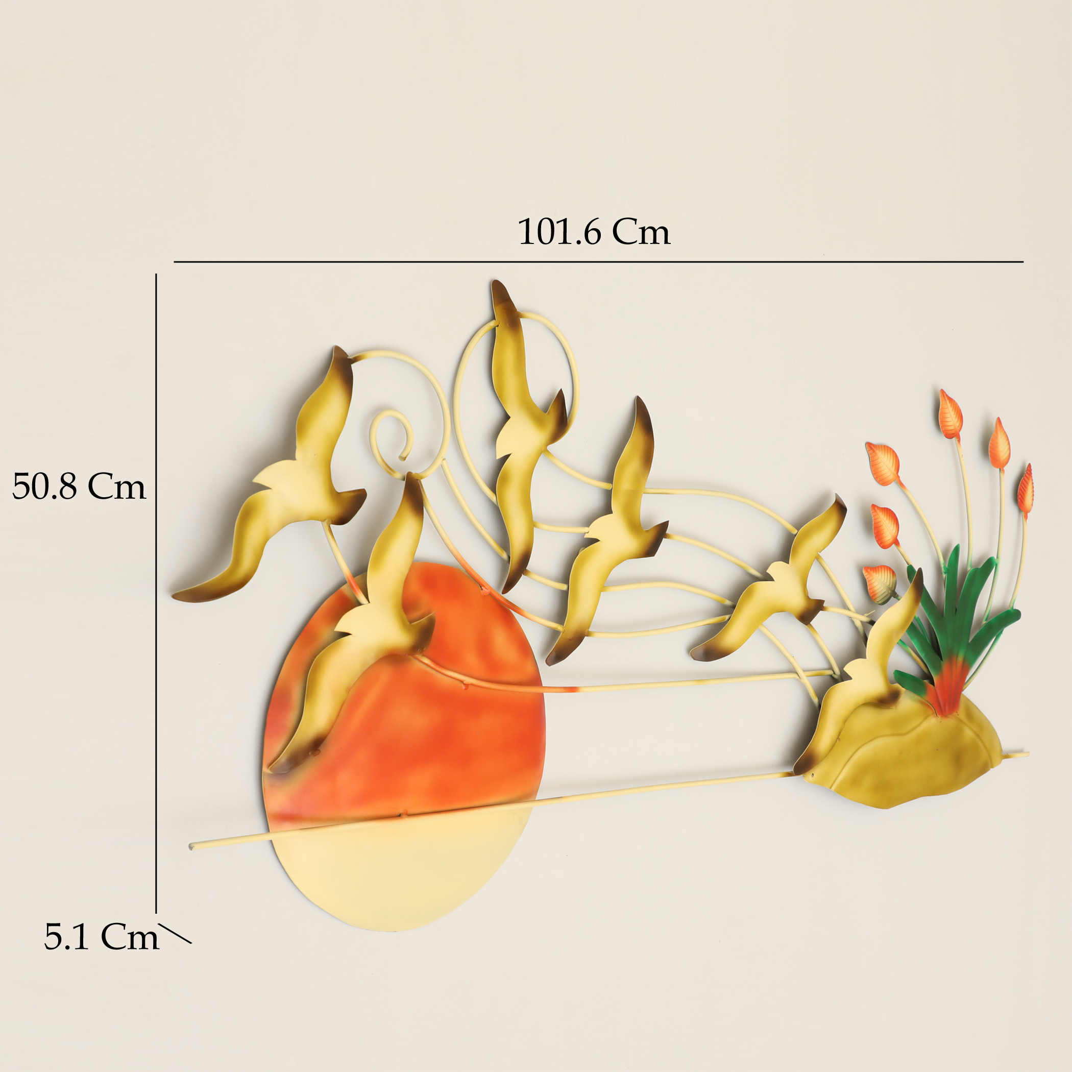 Metal Bibi Flying Bird Wall Decor - Image 3