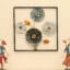 Square Flower Wall Frame – Hoppers Metal Wall Art