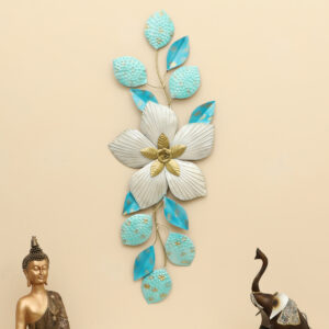 Metal Sachi Flower Sculpture Wall Decor