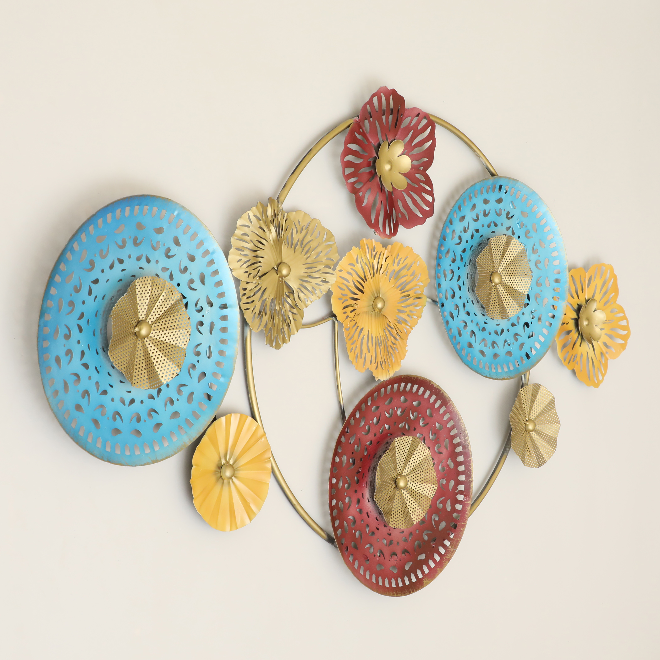 Metal Fuku Wall Decor Sculpture - Image 2