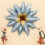Large Flower Wall Decor - Ena Big Metal Floral Wall Art